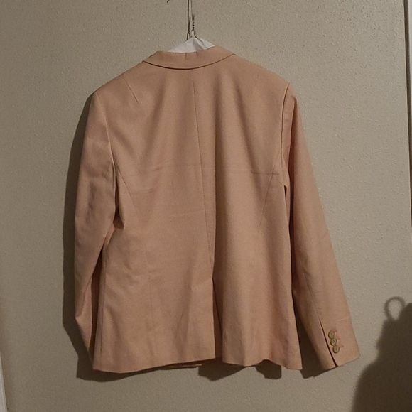 Blush Pink Talbots notched front jacket - Picture 2 of 4